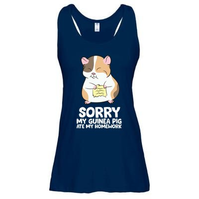 Sorry My Guinea Pig Ate My Homework Guinea Pig School Ladies Essential Flowy Tank