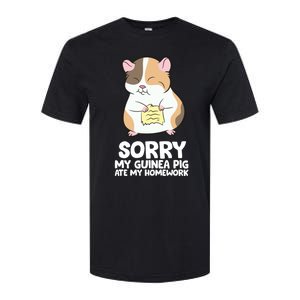 Sorry My Guinea Pig Ate My Homework Guinea Pig School Softstyle CVC T-Shirt