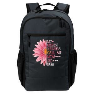 Sunflower My Greatest Blessings Call Me Mom And Nana Gift Daily Commute Backpack