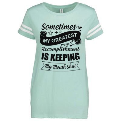 Sometimes My Greatest Accomplishment is Sarcastic Funny Enza Ladies Jersey Football T-Shirt