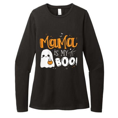 Spooky Mama Halloween Ghost Companion Womens CVC Long Sleeve Shirt