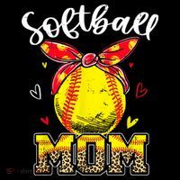 Softball Mom Headband Softball Ball Mothers Day Mama Flatbill Hat