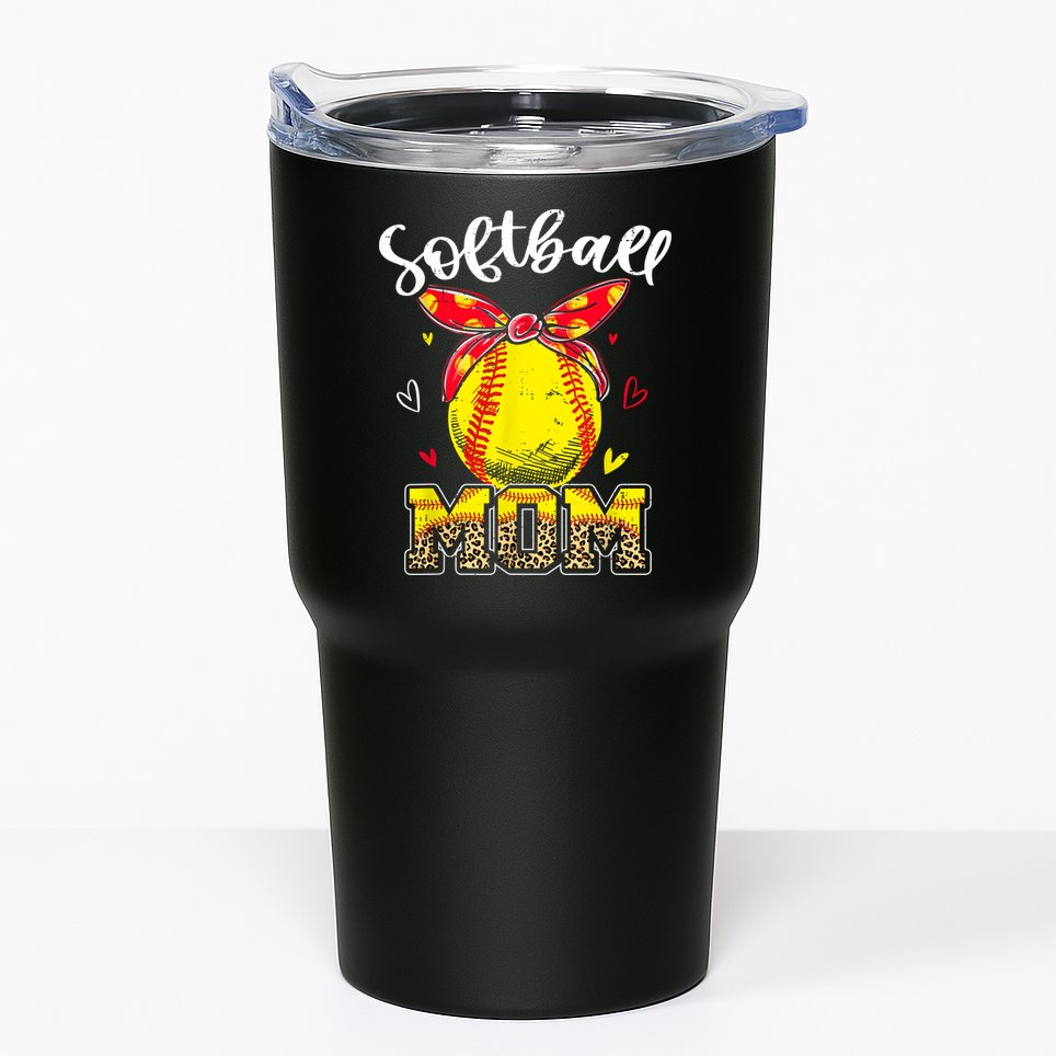 Softball Mom Headband Softball Ball Mothers Day Mama Tumbler