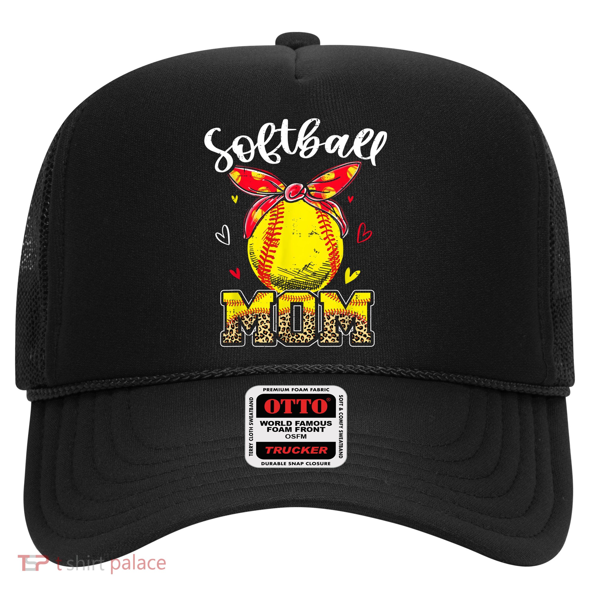 Softball Mom Headband Softball Ball Mothers Day Mama Trucker Hat
