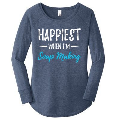 Soap Making Happiest Funny Soap Maker Gift Idea Cute Gift Women's Perfect Tri Tunic Long Sleeve Shirt