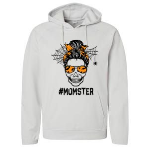 Skull Messy Hair Momster Halloween Skull Skeleton Costume Gift Performance Fleece Hoodie