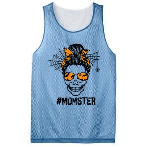 Skull Messy Hair Momster Halloween Skull Skeleton Costume Gift Mesh Reversible Basketball Jersey Tank