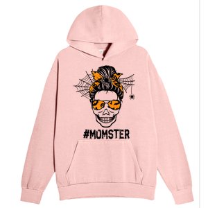 Skull Messy Hair Momster Halloween Skull Skeleton Costume Gift Urban Pullover Hoodie