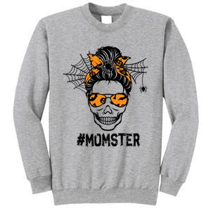 Skull Messy Hair Momster Halloween Skull Skeleton Costume Gift Sweatshirt