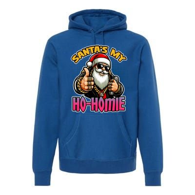 SantaS My Hohomie Hip Hop Santa Christmas Holiday Gift Premium Hoodie