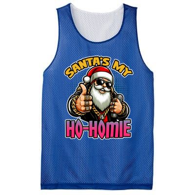 SantaS My Hohomie Hip Hop Santa Christmas Holiday Gift Mesh Reversible Basketball Jersey Tank