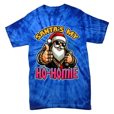 SantaS My Hohomie Hip Hop Santa Christmas Holiday Gift Tie-Dye T-Shirt