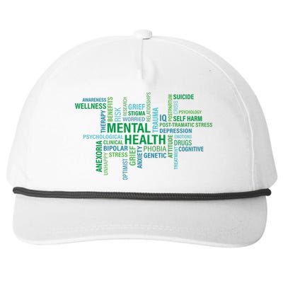 Support Mental Health Awareness Month Snapback Five-Panel Rope Hat