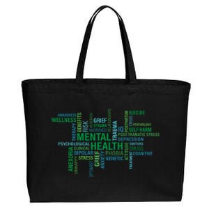 Support Mental Health Awareness Month Cotton Canvas Jumbo Tote