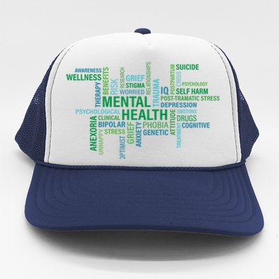 Support Mental Health Awareness Month Trucker Hat