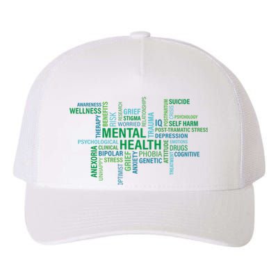 Support Mental Health Awareness Month Yupoong Adult 5-Panel Trucker Hat