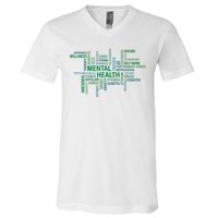 Support Mental Health Awareness Month V-Neck T-Shirt