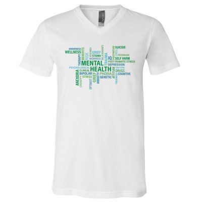 Support Mental Health Awareness Month V-Neck T-Shirt