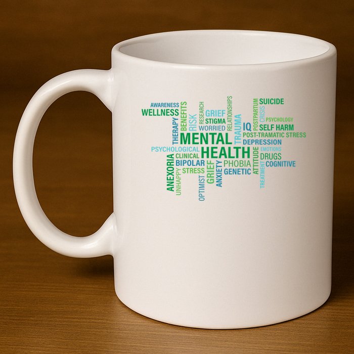 Support Mental Health Awareness Month 11oz C Handle Ceramic Mug