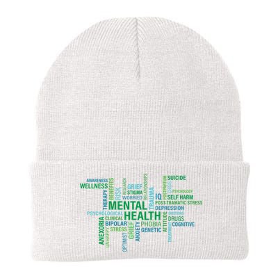 Support Mental Health Awareness Month Knit Cap Winter Beanie