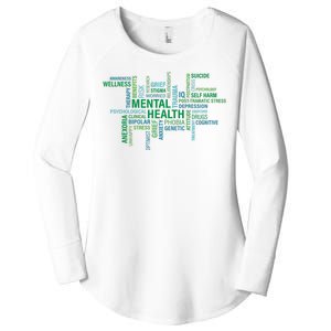 Support Mental Health Awareness Month Women's Perfect Tri Tunic Long Sleeve Shirt