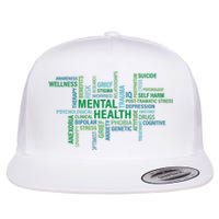 Support Mental Health Awareness Month Flat Bill Trucker Hat