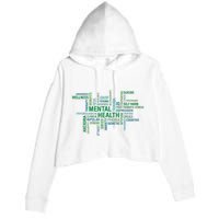 Support Mental Health Awareness Month Crop Fleece Hoodie