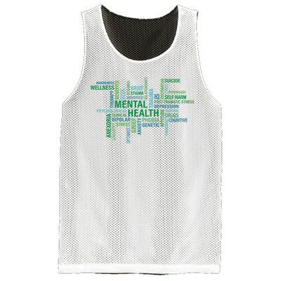 Support Mental Health Awareness Month Mesh Reversible Basketball Jersey Tank