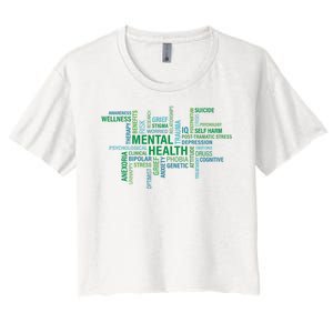 Support Mental Health Awareness Month Women's Crop Top Tee