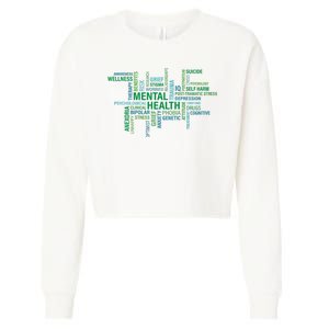 Support Mental Health Awareness Month Cropped Pullover Crew