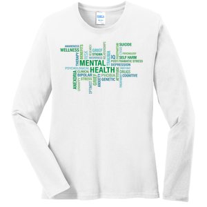 Support Mental Health Awareness Month Ladies Long Sleeve Shirt