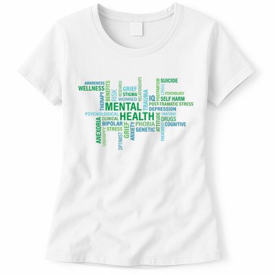 Support Mental Health Awareness Month Womens T-Shirt