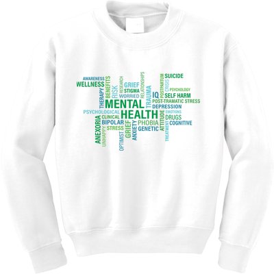 Support Mental Health Awareness Month Kids Sweatshirt