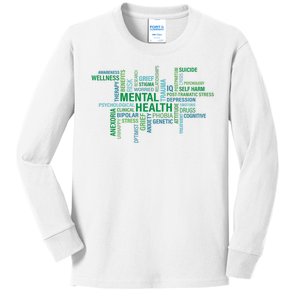 Support Mental Health Awareness Month Kids Long Sleeve Shirt