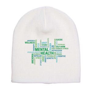 Support Mental Health Awareness Month Short Acrylic Beanie