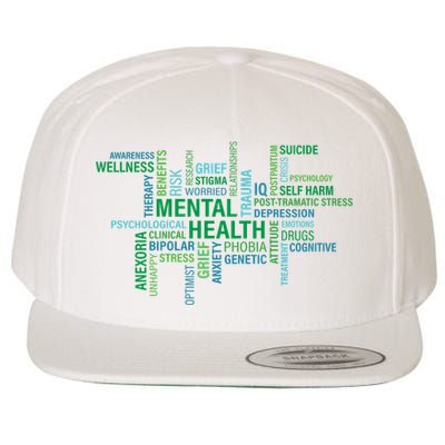 Support Mental Health Awareness Month Wool Snapback Cap