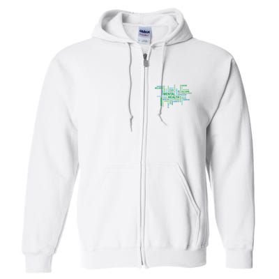 Support Mental Health Awareness Month Full Zip Hoodie