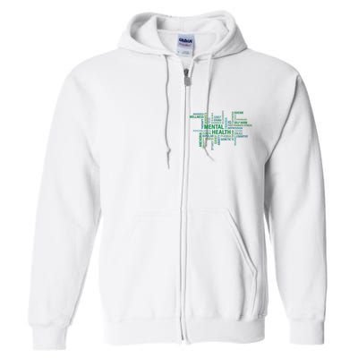 Support Mental Health Awareness Month Full Zip Hoodie