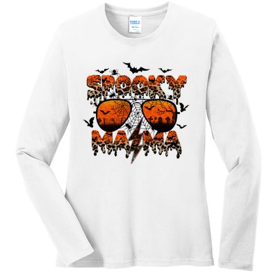 Spooky Mama Halloween Vacation Ladies Long Sleeve Shirt