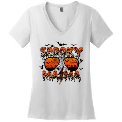 Spooky Mama Halloween Vacation Women's V-Neck T-Shirt