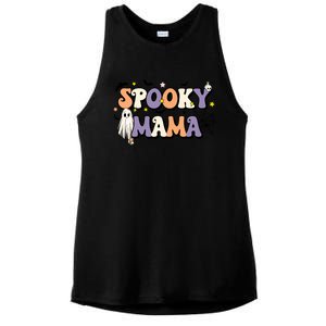 Spooky Mama Halloween Mom Ghost Witchy Costume Gift Ladies PosiCharge Tri-Blend Wicking Tank