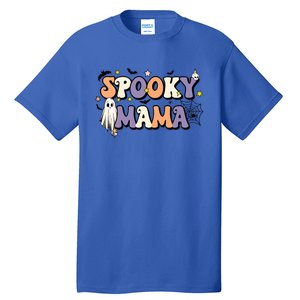 Spooky Mama Halloween Mom Ghost Witchy Costume Gift Tall T-Shirt