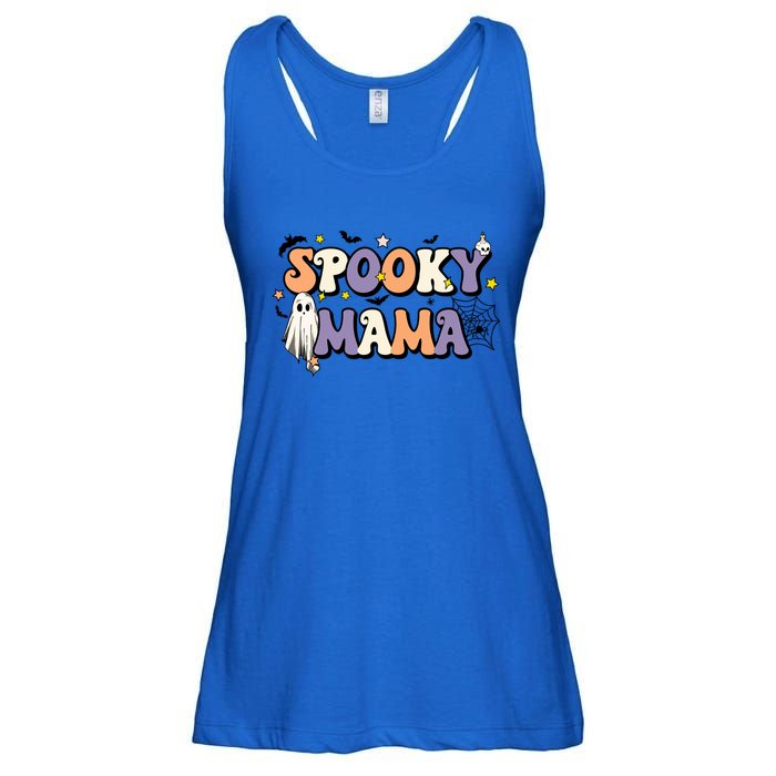 Spooky Mama Halloween Mom Ghost Witchy Costume Gift Ladies Essential Flowy Tank