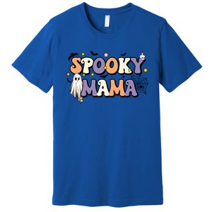 Spooky Mama Halloween Mom Ghost Witchy Costume Gift Premium T-Shirt