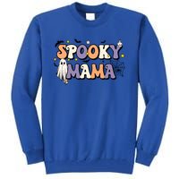 Spooky Mama Halloween Mom Ghost Witchy Costume Gift Tall Sweatshirt