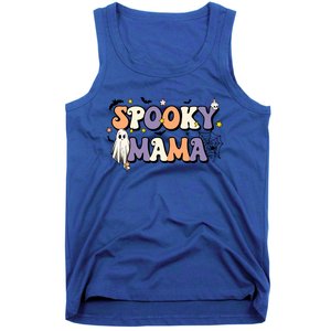 Spooky Mama Halloween Mom Ghost Witchy Costume Gift Tank Top