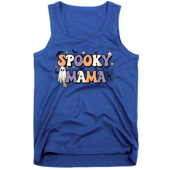 Spooky Mama Halloween Mom Ghost Witchy Costume Gift Tank Top