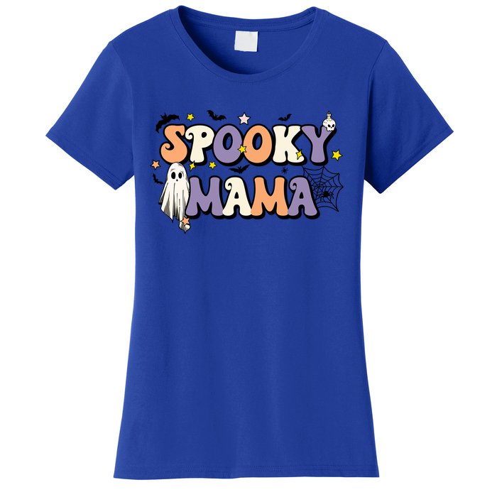 Spooky Mama Halloween Mom Ghost Witchy Costume Gift Women's T-Shirt