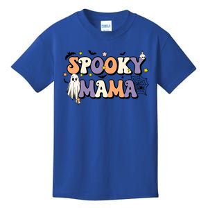 Spooky Mama Halloween Mom Ghost Witchy Costume Gift Kids T-Shirt