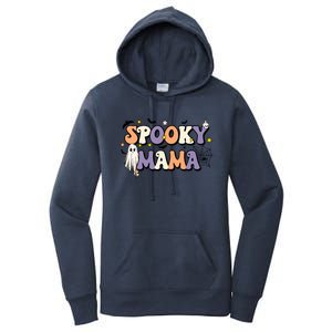 Spooky Mama Halloween Mom Ghost Witchy Costume Gift Women's Pullover Hoodie